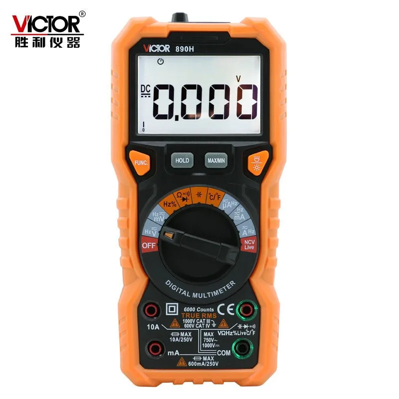 

Victory Vc890h with Numbers Multimeter Multi-functional Precision Voltage Electrician Mobile Phone Repair fang shao Multimeter