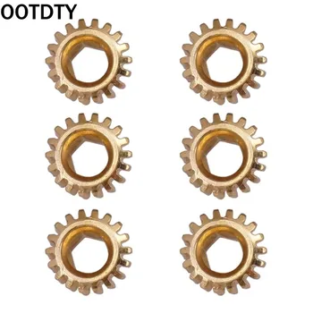 

6 Pcs Tuners Tuning Pegs Machine Heads Mount Hex Hole Ratio 1/18 Gears for Guitar Instrument Parts