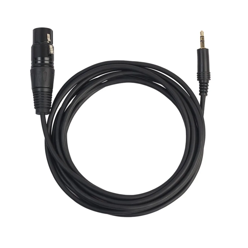 352030 микрофонный соединительный кабель 3 Pin XLR мама под прямым углом 1/" 3,5 мм стерео Jack Mic аудиокабель кабель OFC проводник