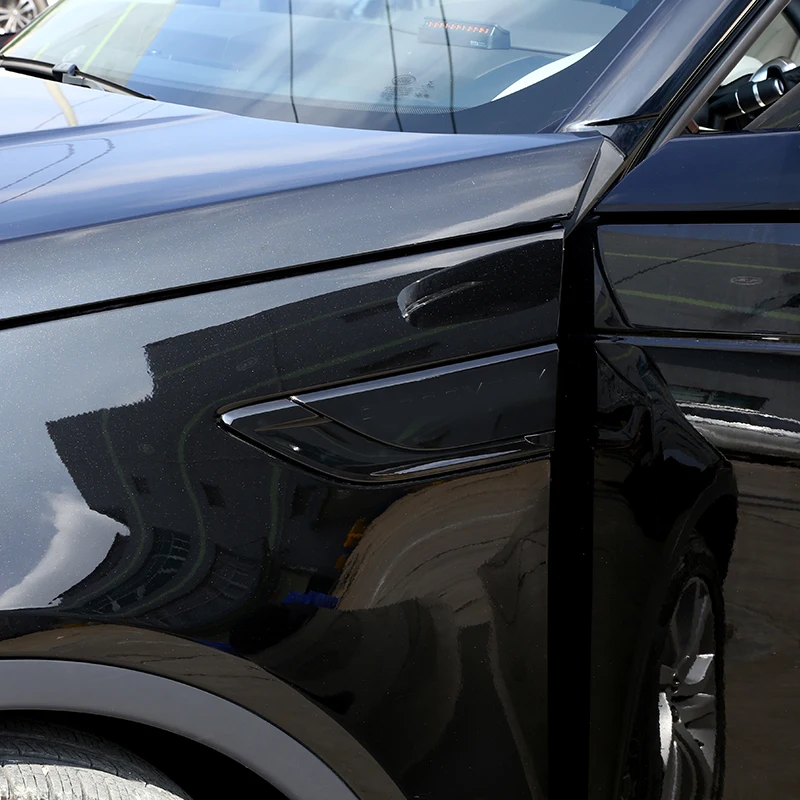 Автомобильный ABS глянцевый черный боковой воздушный крыло вентиляционная Накладка для Land Rover Discovery 5 LR5 L462 автомобильные аксессуары запасные части