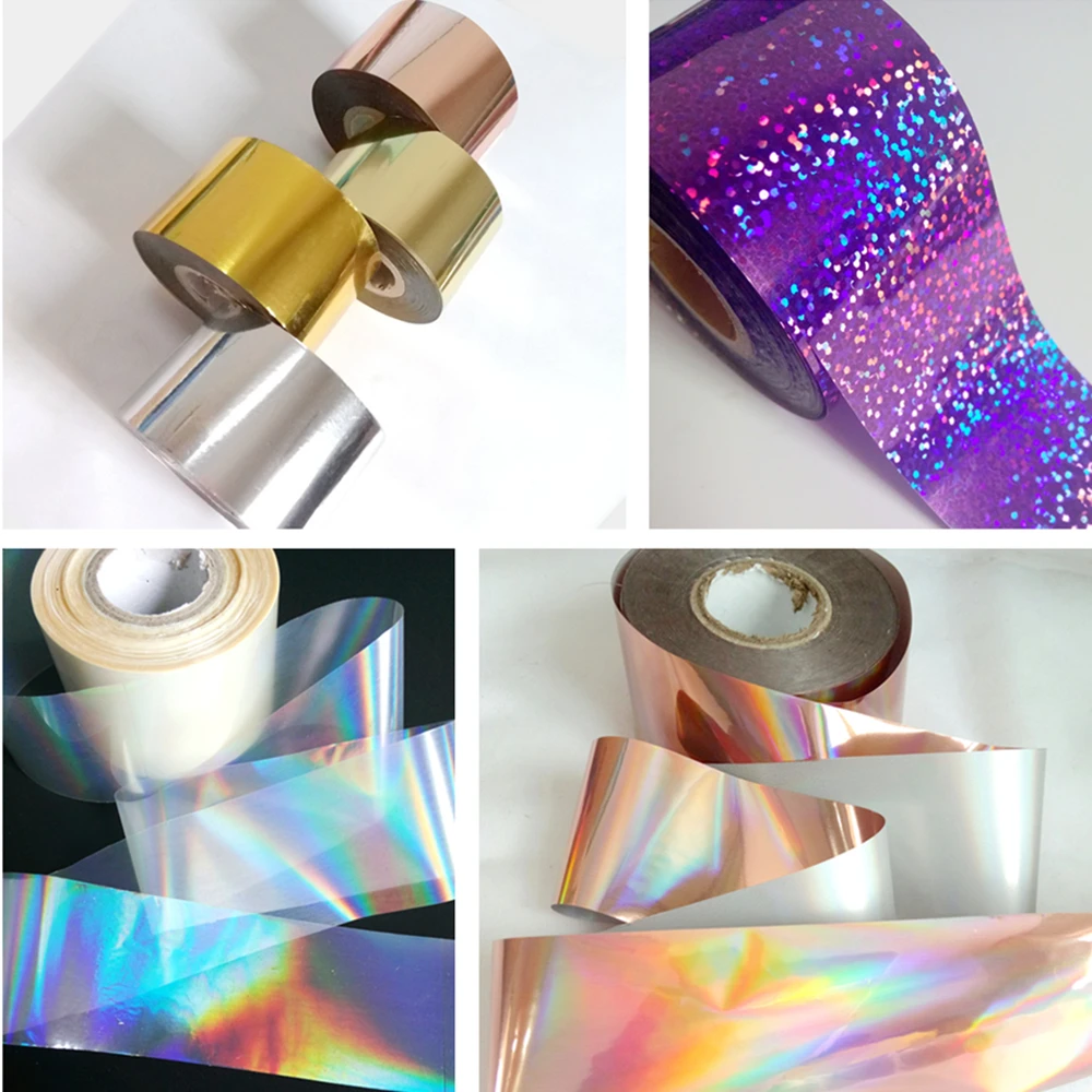 

Wholesale Holographic Nail Sticker For Design Chameleon Transfer Foils DIY Salon Decals Tips Manicure Tool