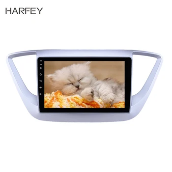 

Harfey HD Touchscreen 9" Android 8.1 GPS Navi Stereo for Hyundai Verna 2016 with Bluetooth AUX Music support DVR Carplay OBD SWC