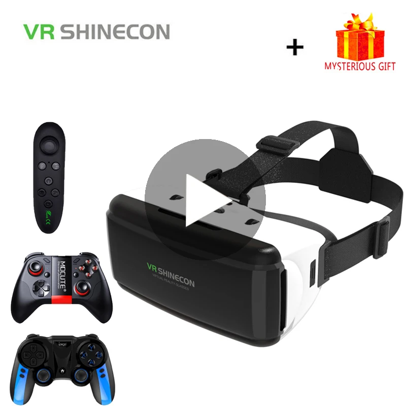 VR Shinecon G06 шлем 3 D 3D видео виар вр очки виртуальной реальности для iPhone Android