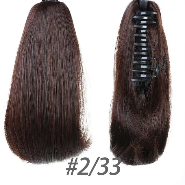 LVHAN парик для женщин с внутренней пряжкой короткие прямые волосы груша цветок кудрявый конский хвост натуральный Невидимый царапин хвост головной убор - Цвет: MW103-2I33