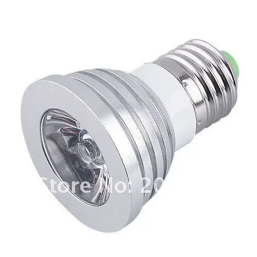 3W E27 Remote Control RGB LED Bulb Spot Light 16 Color Changing Lamp 85V~265V Warranty 2 years x 10pcs
