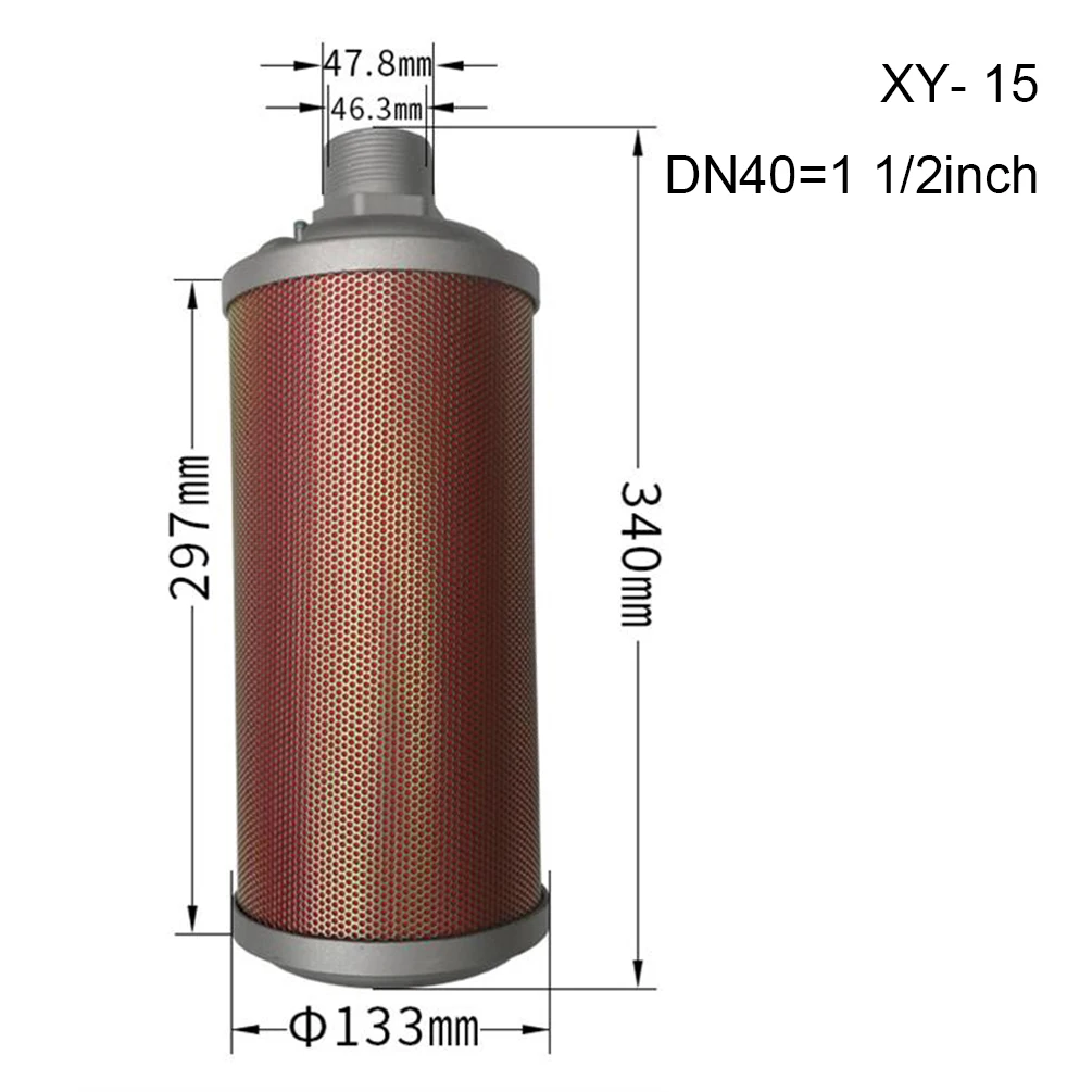 Пневматический Глушитель элемент для воздушного компрессора, сушильный мембранный насос, вакуумный насос XY-05 07 10 12 15 20 25 40 60 глушитель