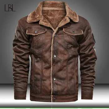 

Winter Bomber Jacket Men Casual Thick Fleece Army Tactical Coats Mens Fashion Fur Collar Windbreaker Jackets Male Warm Outwear