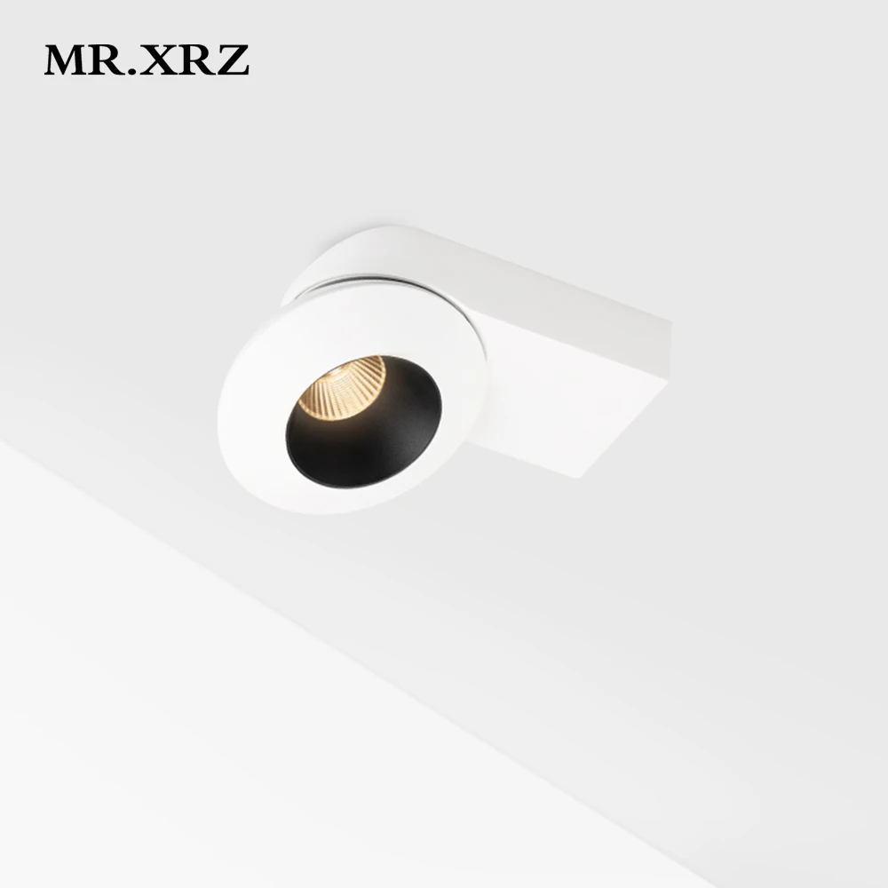 MR.XRZ 12W Adjustable COB Led Downlights Surface Mounted Flexible Ceiling Spots Lights Nordic Lamps For Home Indoor Study Room