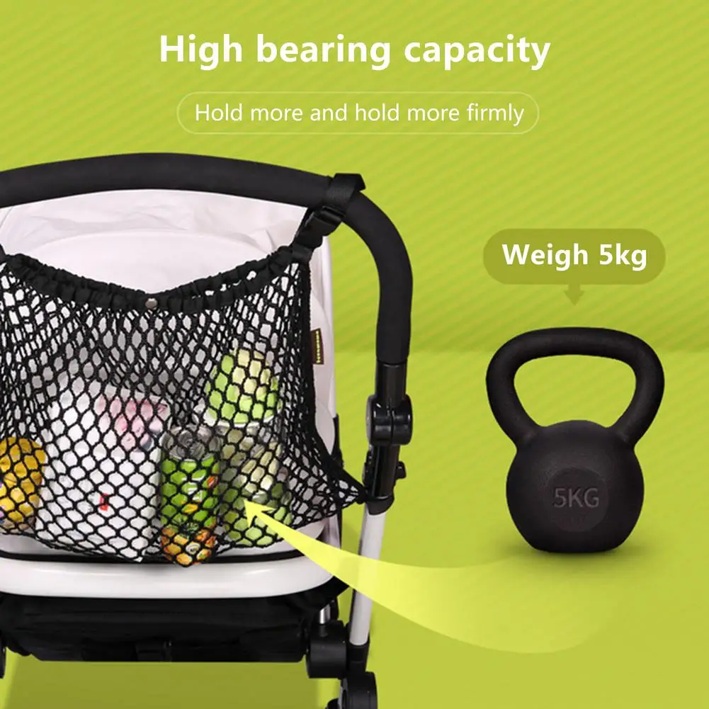 baby stroller accessories online	 Stroller Storage Bag Large Mesh Bag Baby Diapers Organizer Baby Carriage Bag Universal Accessories For Baby Strollers baby girl stroller accessories