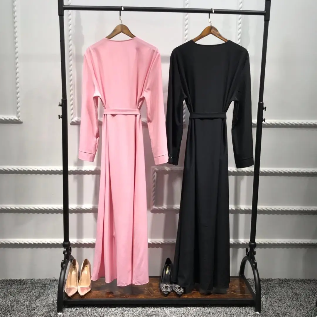 Мусульманский Кардиган со стразами и бусинами abaya длинное платье кимоно длинные халаты Jubah Дубай Ближний Восток Рамадан Арабский исламский одежда