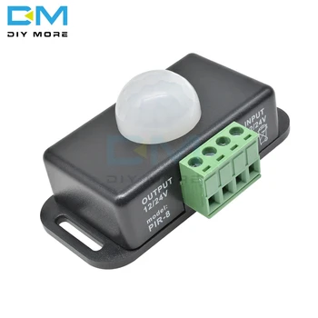 

DC 12V-24V 8A Automatic Infrared PIR Motion Human Body Sensor Switch Control Controller For LED Light Stylish Adjust Board
