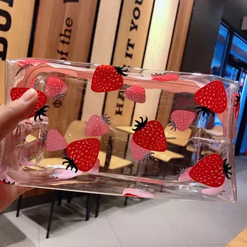 

Korean fashion large capacity transparent waterproof cosmetic bag portable travel wash bag storage bag is convenient and practic