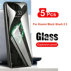 Premium 5-Pack ShockProof Tempered Glass Screen Protector Film - Clear (Black Shark 5 Pro)