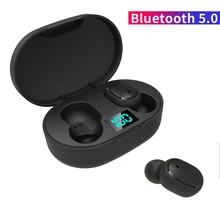 E6S TWS bluetooth 5,0 гарнитура светодиодный дисплей наушники беспроводная игра "0" задержка гарнитура с зарядным устройством для Xiaomi huawei