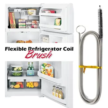 

Refrigerator Drain Dredge Long Flexible Refrigerator Scrub Brush Flexible Refrigerator Coil Brush