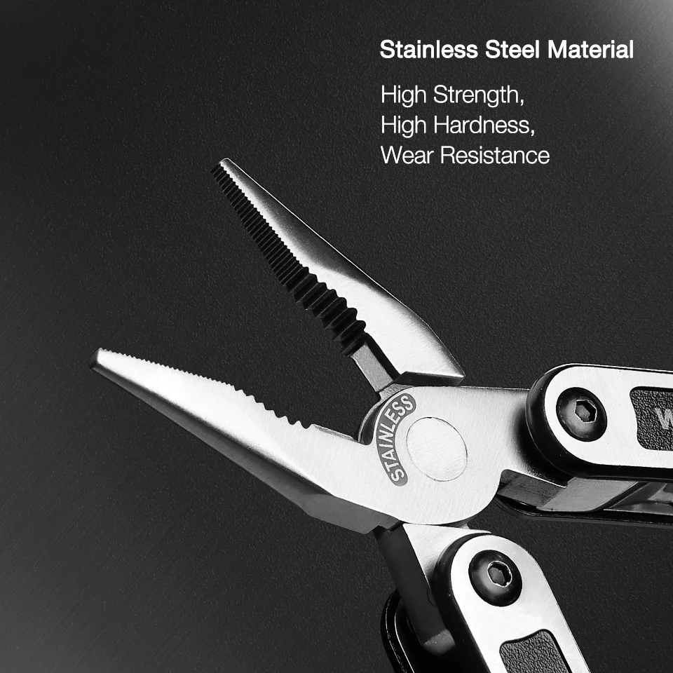 15 in 1 Multi Plier Stainless Steel Multitool Wire Stripper Crimping Tool WORKPRO For Camping Survival Hiking wire stripper,universal pliers,hand tools,stripping pliers,crimping tool,crimping tools,wire stripping pliers,crimping pliers,multifunctional pliers,multifunctional tools