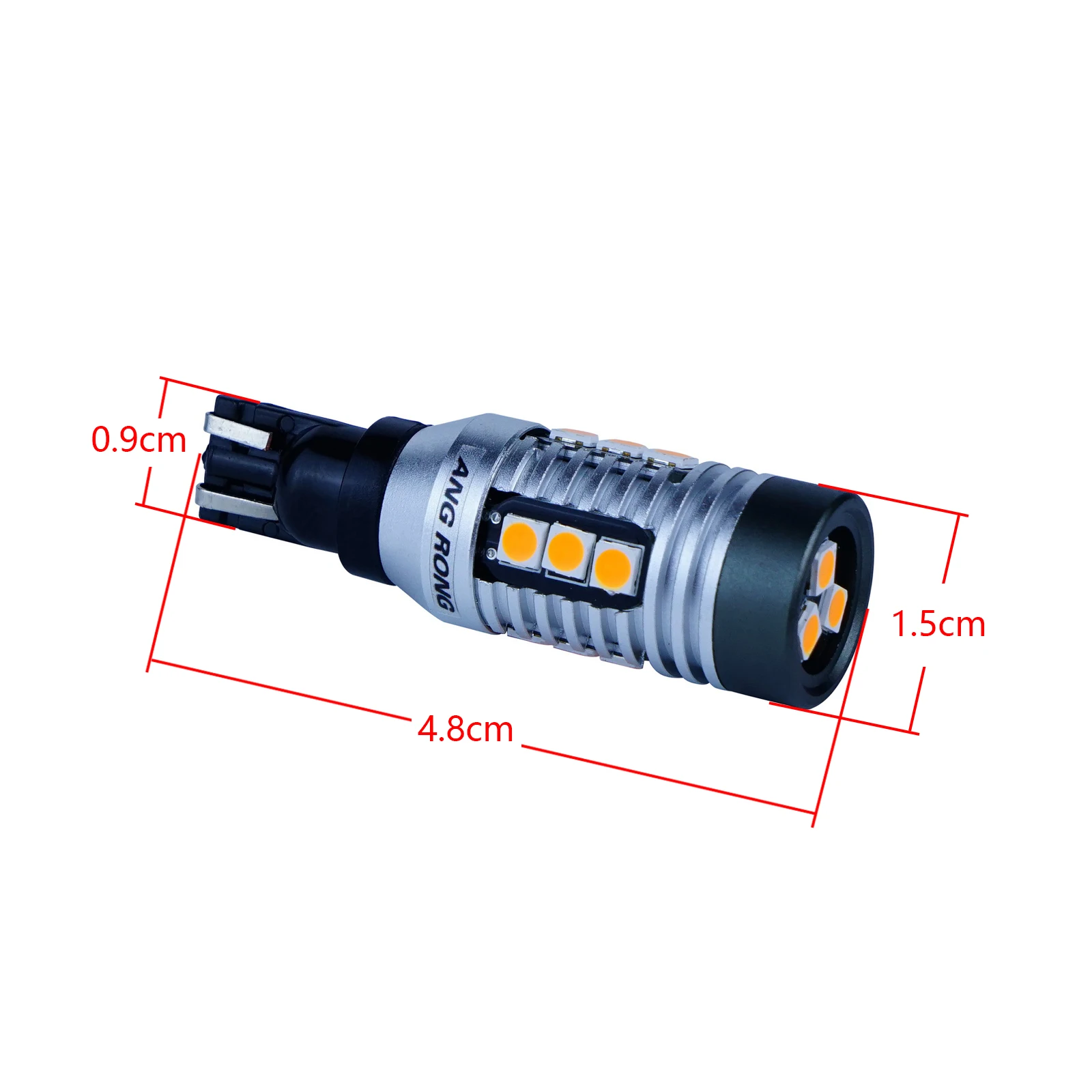 2 шт. T15 W16W Высокая мощность 15 SMD Янтарный светодиодный индикатор лампы Задний задний светильник DRL