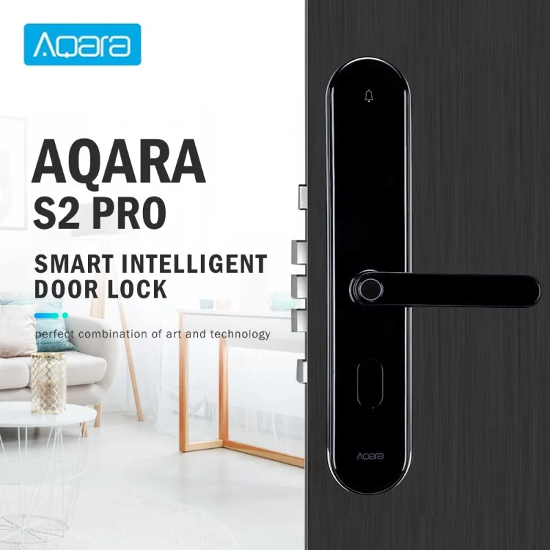Best Aqara S2 Pro Smart Intelligent Door Lock Password Fingerprint Key Unlock APP Real Time Monitor Privacy Lock Home Device