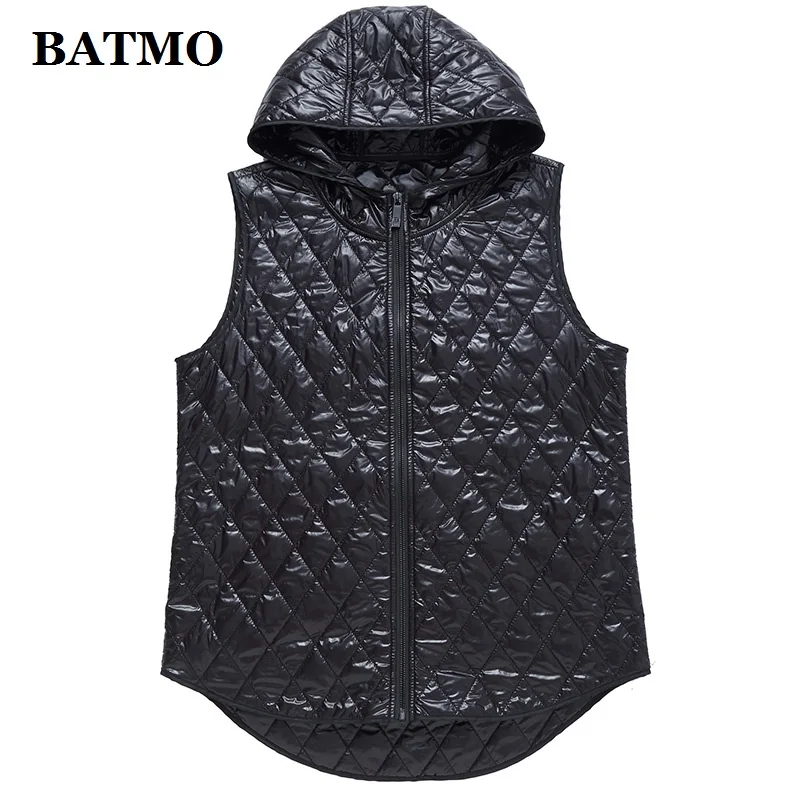 BATMO Новое поступление Зима Высокое качество 75% шерсть толстое пальто с капюшоном мужские, мужские шерстяные куртки, большие размеры NZ9827