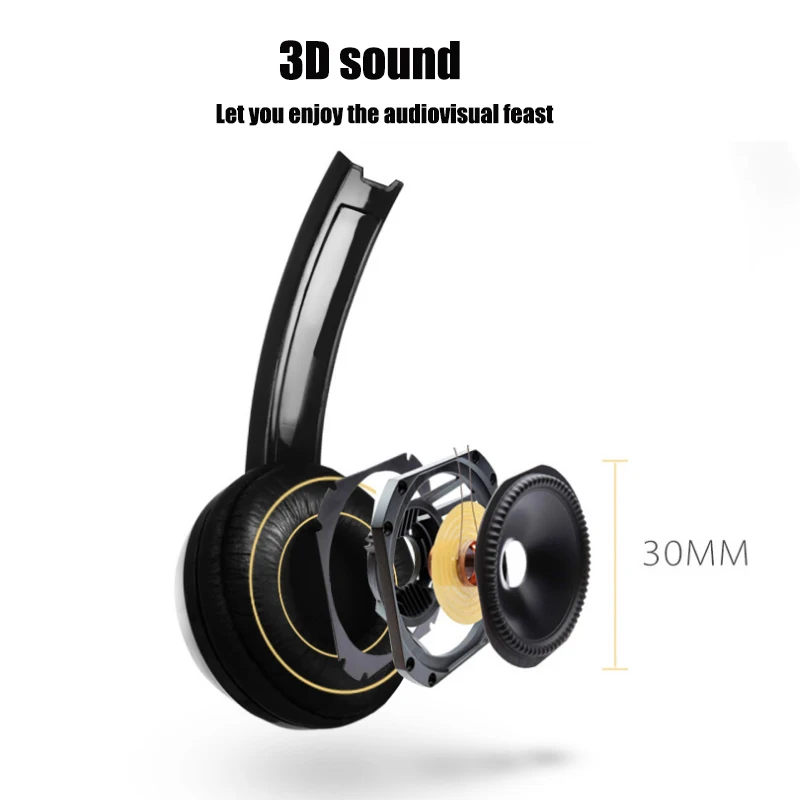 2020 new desktop computer headset mobile phone universal music headset long line gaming headset with microphone