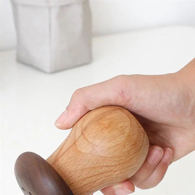 Mushroom Shape Toothpick Box Wooden Toothpick Container Jar Holder for Home Restaurant