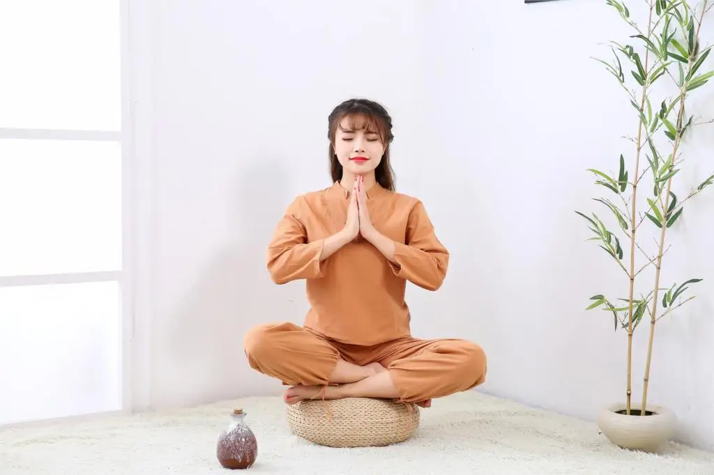 Хлопок и лен кунг-фу одежда для женщин дзен Униформа hanfu костюмы боевые искусства Йога одежда для ушу многоцветный женский Йога набор - Цвет: color9