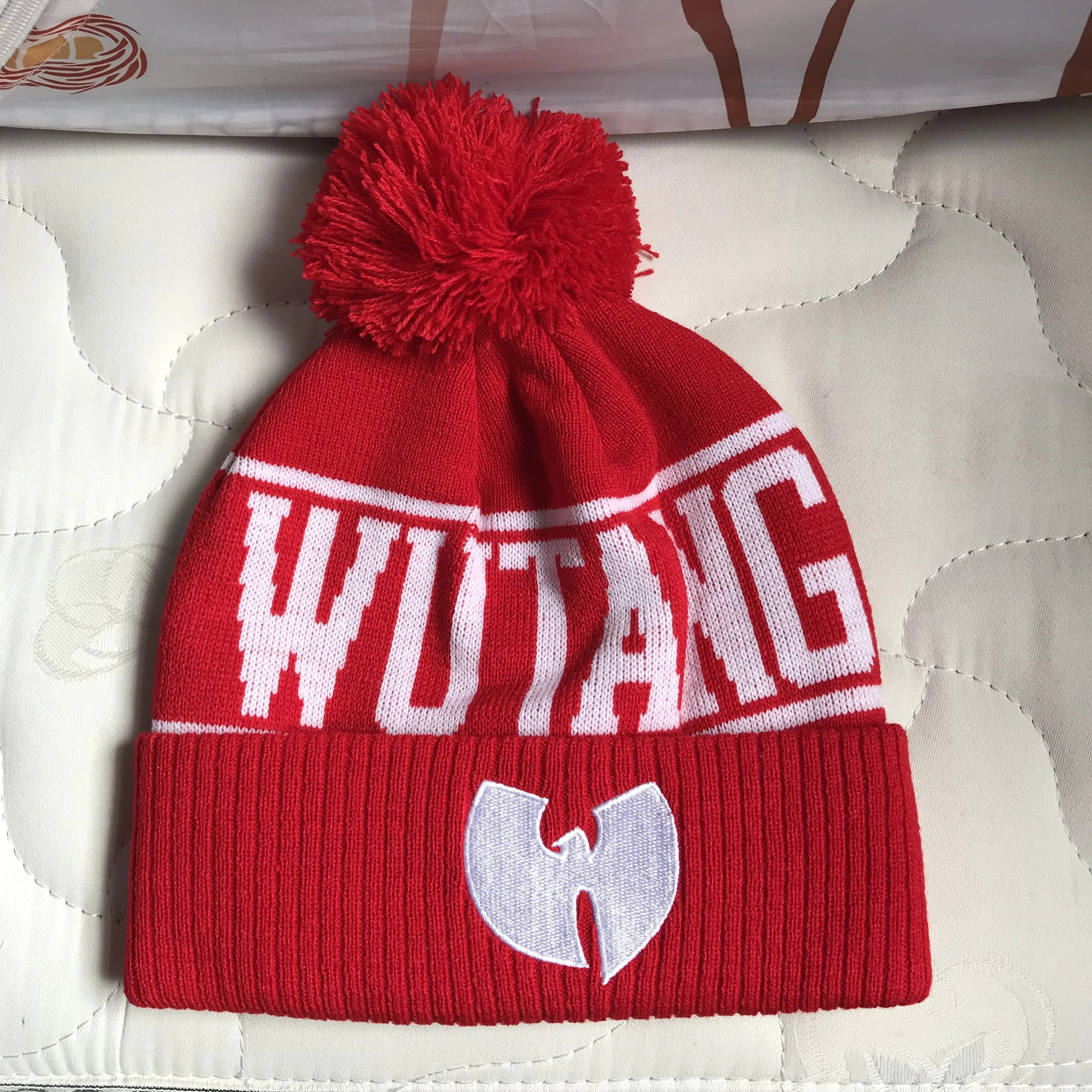 Wu Tang Pompom зимние шапки бини для женщин и мужчин Billie Eilish Ice cap Pom Hat Ladies Beenie hats забавные шапки для женщин и мужчин s Beanies