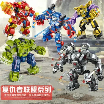 

Marvel Avengers Ironman Hulkbuster building blocks Technology Mecha Armor Hulk Iron Man War Machine Thanos Figures Toys for kids