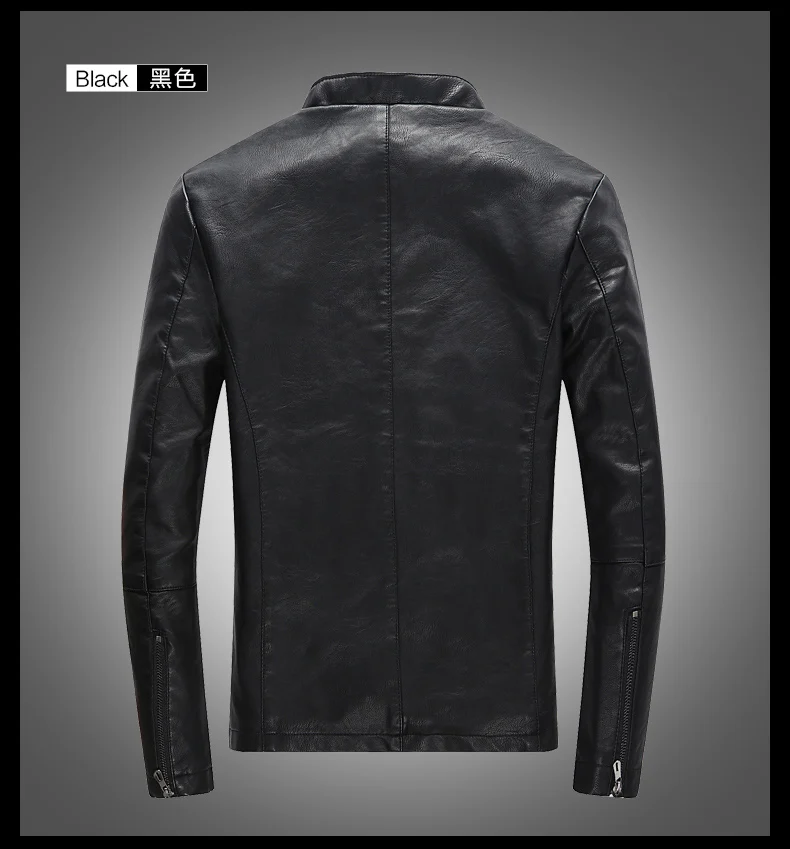 Motorcycle Faux Leather Jackets Men New Autumn Winter Men PU Leather Jackets Coats MenFashion Windbreaker Biker Jackets Men