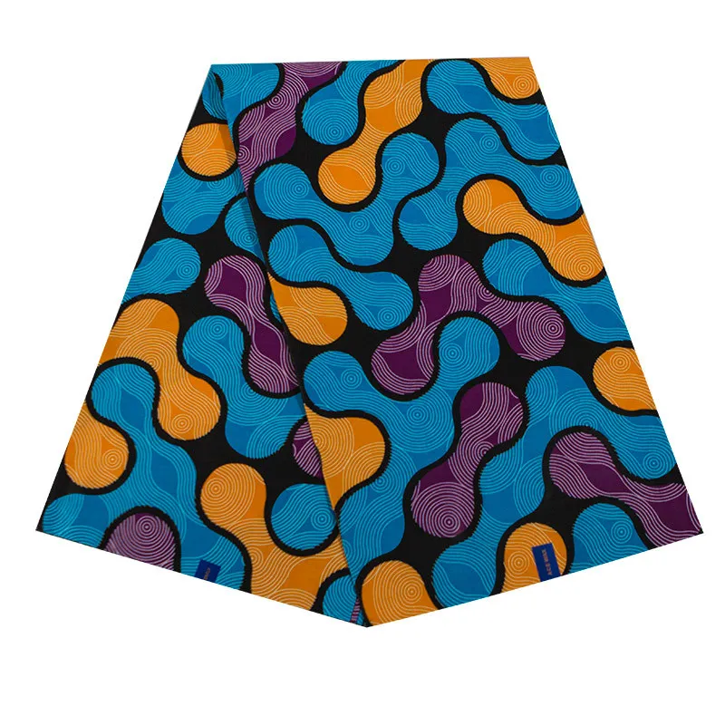 Анкара Африканский батик с принтами пэчворк настоящий голландский воск хлопок Африка блок швейная ткань для праздничное платье 6 ярдов Высокое качество