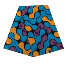 Анкара Африканский батик с принтами пэчворк настоящий голландский воск хлопок Африка блок швейная ткань для праздничное платье 6 ярдов Высокое качество