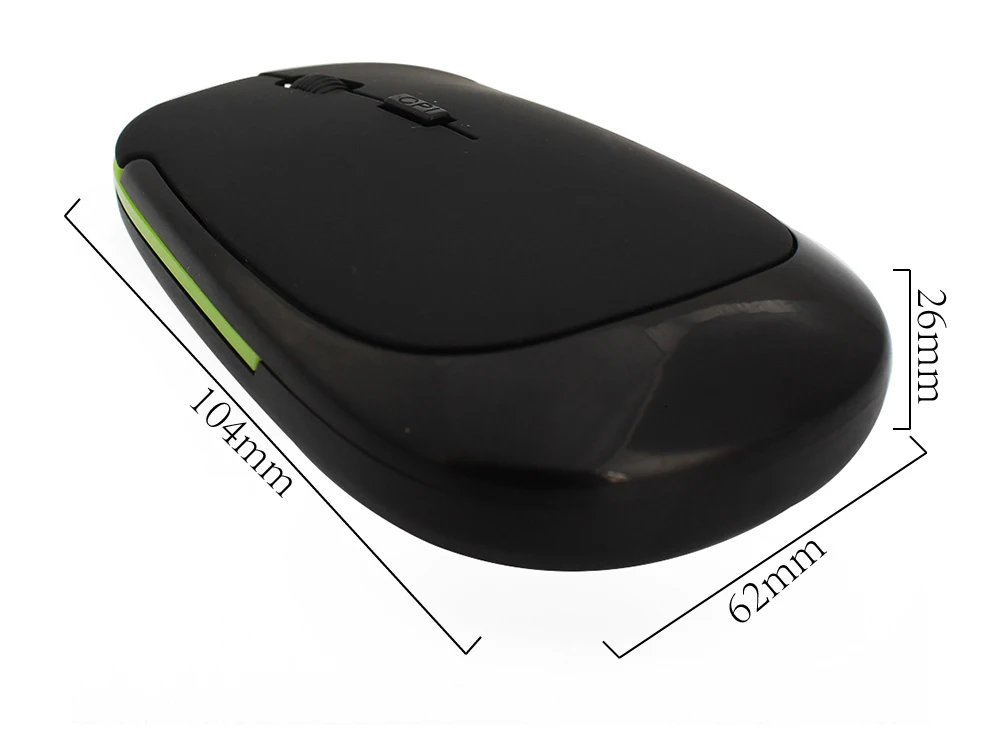 Тонкая беспроводная эргономичная мышь 2,4G 800-1200-1600 dpi, Регулируемая оптическая Ультратонкая мышь, USB Компьютерные Мыши для ПК, ноутбука, настольного компьютера