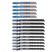 

15pcs Jig Saw Blades Assorted T-Shank Jigsaw Kit T244D/T144D/T118A For Cutting Jig Saw Blade Air Tool Accessories