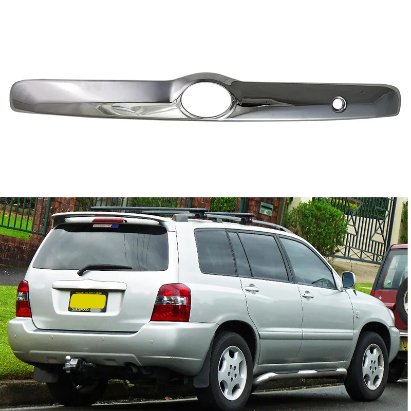 Для Toyota Highlander Kluger 2003-2007 хромированная Задняя Крышка багажника двери отделка люка