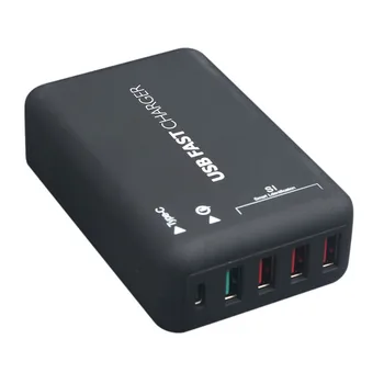 

3 USB + QC3.0 + USB-C/Type-C Fast Charger Station Smart Charger AC100-240V For vivo /Samsung /Huawei/OPPO/xiaomi/onePlus