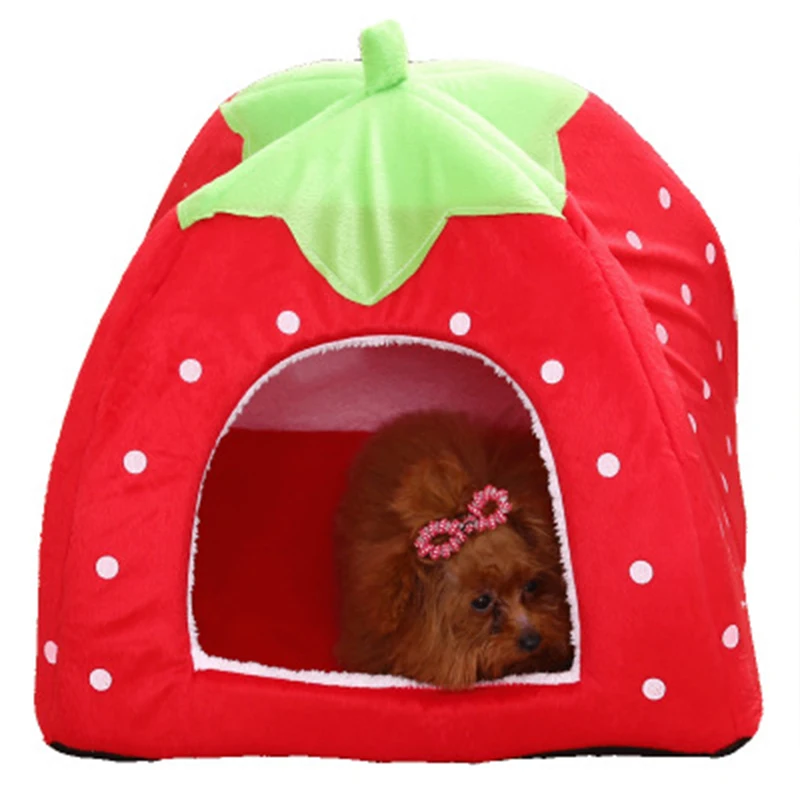 Pet Cat Dog House Teddy Villa Folding Bed Sofa Pillow Kennel Dogs | Дом и сад