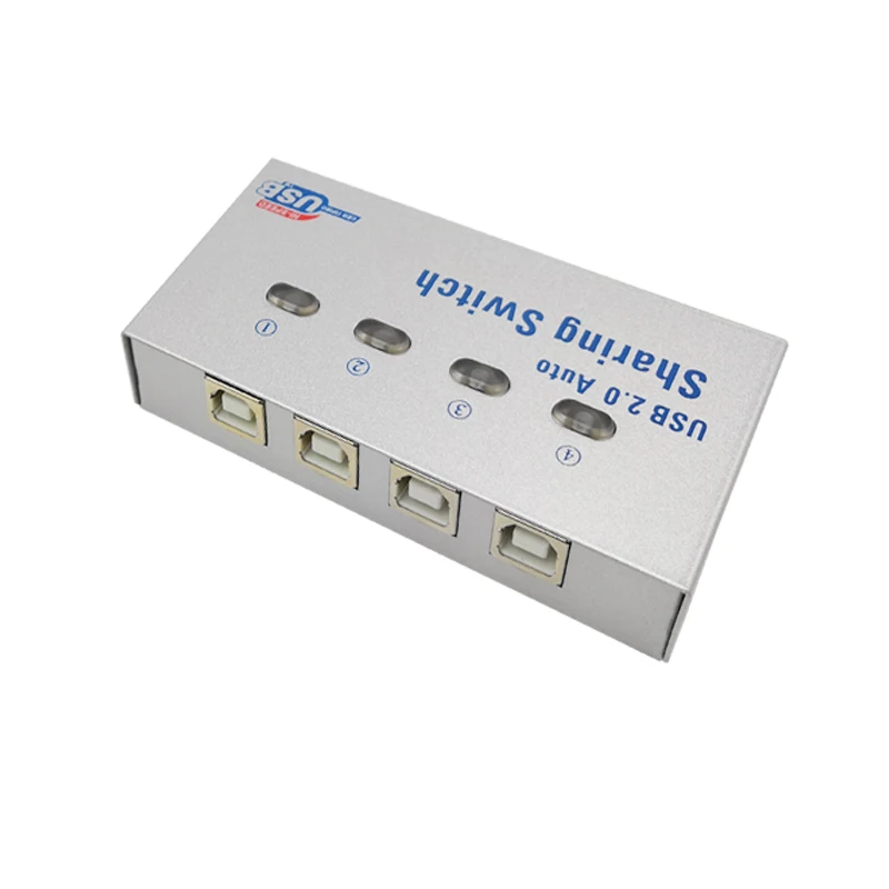 4 порта USB интеллектуальный коммутатор автоматический разветвитель четыре в и
