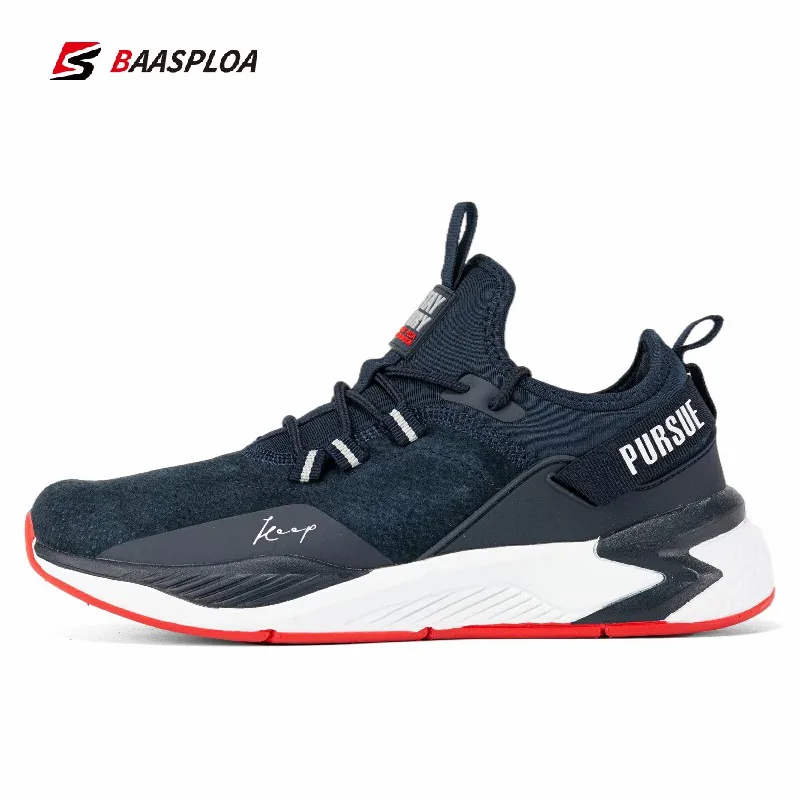 Baasploa 2021 New Arriavl Men Running Shoes Shock Absorption Lightweight Waterproof Male Casual | Спорт и развлечения
