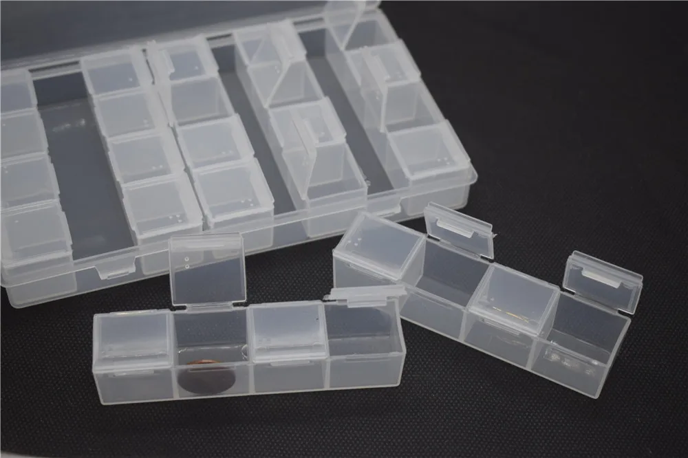 Aidetek 28 transparent compartments box organizer with individual lids BOXALL28 Aidetek 28 transparent compartments box organizer with individual lids BOXALL28
