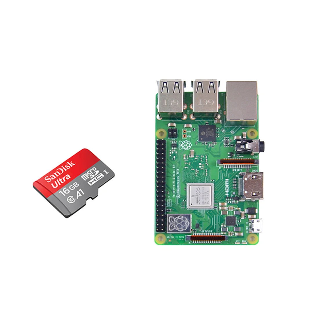 Программируемые роботы макетная плата с 16G карты памяти для Raspberry Pi 4(1G/2G память