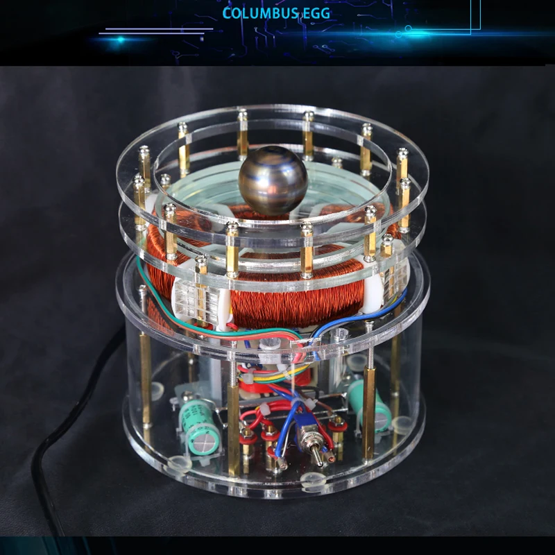 

Small Tesla Coil Rotating Magnetic Field, Columbus Egg, Science and Technology Decoration Educational Toys