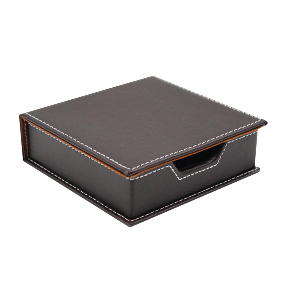 

Memo Table Office Organizer Hotel Sundries Home Stationery Card Storage Desktop Business School Notes Box PU Leather