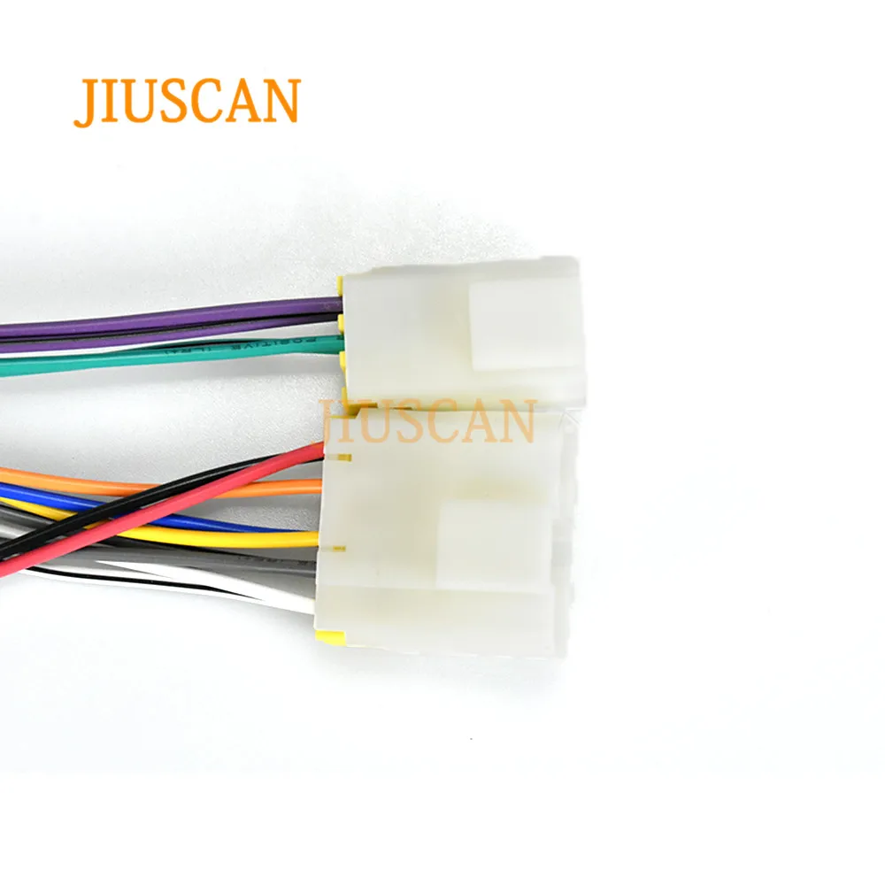 JIUSCAN 12-019 ISO радио адаптер для NISSAN(выберите модели) провода жгуты проводов разъем свинцовый ткацкий станок кабель штекер Адаптер стерео