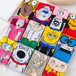 1pair Socks Fashion Mens Anime Funny Socks Hip Hop Personality Anime Socks Cartoon Fashion Skarpety Gifts for Men Women Socks