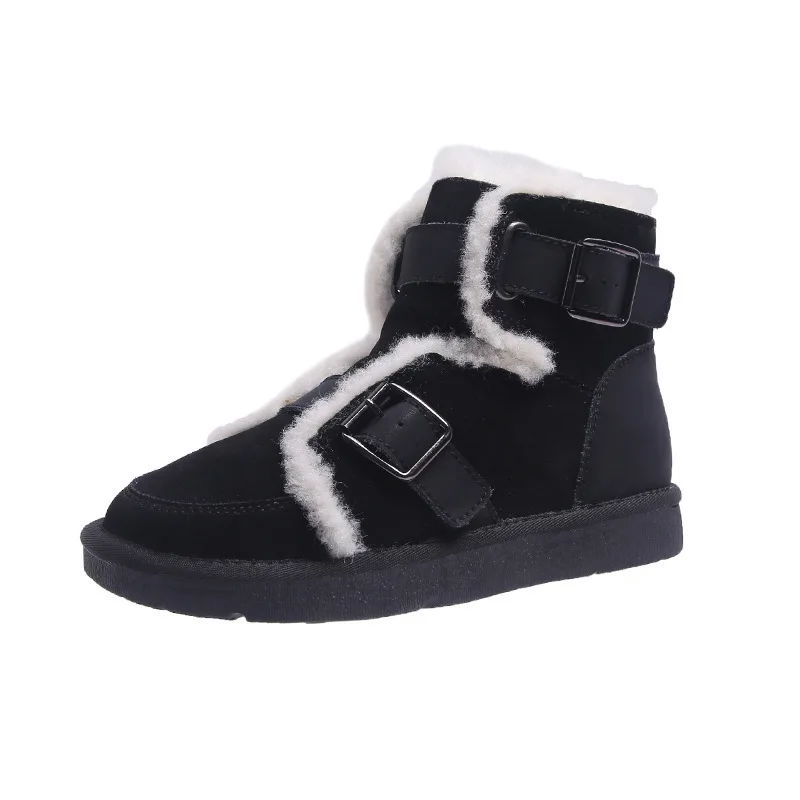 

freeshipping2019 Winter women shoes cotton British style fur all-in-one tube wild warm Fashion trend snow boots