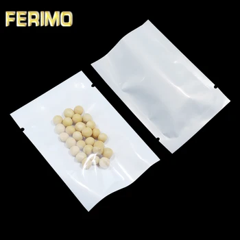 

Newly Clear/ White Heat Seal 10*15cm 100Pcs/ Lot Vacuum Top Open Food Pack Packaging Pouch For Dried Lemon Flower Snack Storage
