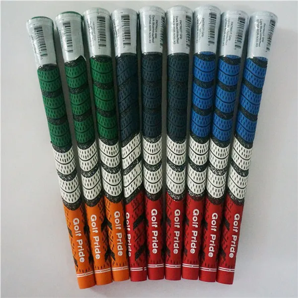 multicolor Original New Golf Grips Patriot Grips Universal Rubber Golf Clubs Driver Woods Irons Wedges Grips 3 colors 10pcs/lot - Цвет: multicolor