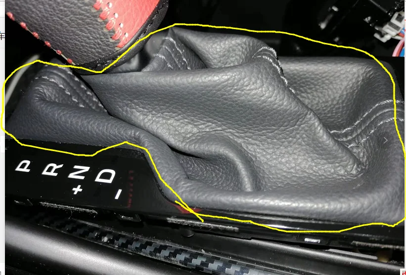 D-образное рулевое колесо из углеродного волокна для HYUNDAI TUCSON - Цвет: 1pc leather cover