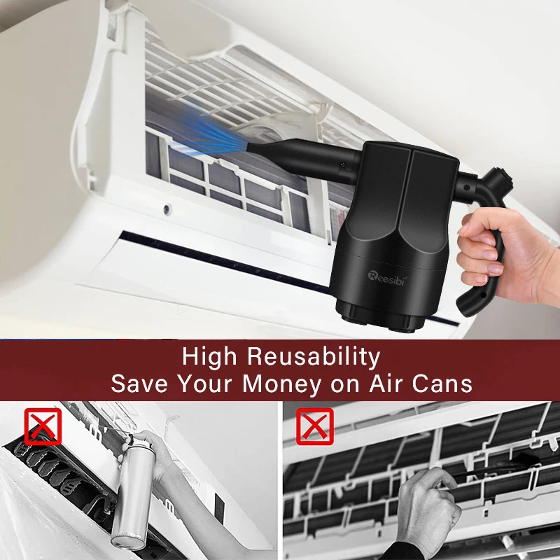 400W 500W Electric Compressed Air Duster Blower Canned Air Spray for Computer Keyboard Cleaning Hair Dryer