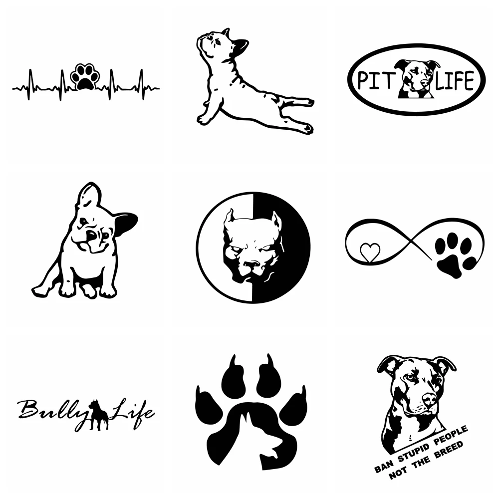 

10 Styles Funny Dog Car Stickers And Decals Dogs Animals Vinyl Auto Sticker to cover scratches Decor Cars Accessories
